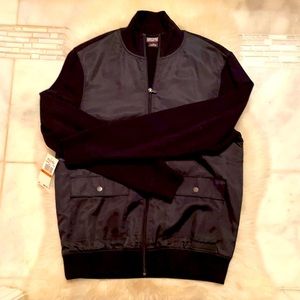 Michael Kors zip up sweatshirt coat